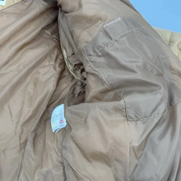 Vintage Trail Gear Pacific Trail Puffer Jacket Large Brown Western Yoke Corduroy
